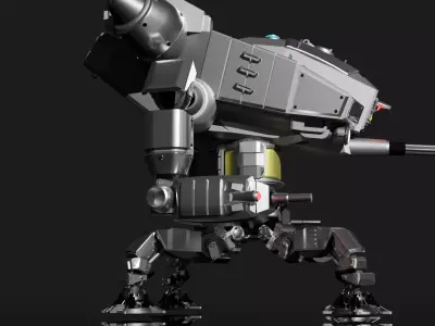 Robot Spider Mecha 3D Model Blend FBX OBJ 3D model