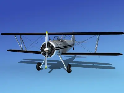 Stearman PT-17 Kaydet Sport V16 3D model