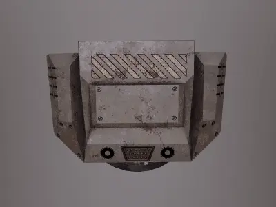 TURRET 03 Low-poly 3D model