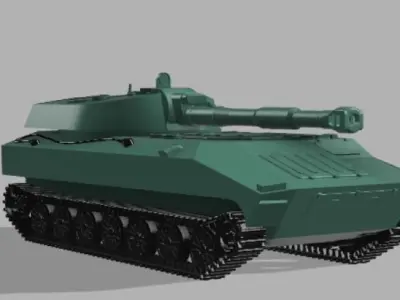 2S1 Gvozdika 3D print model