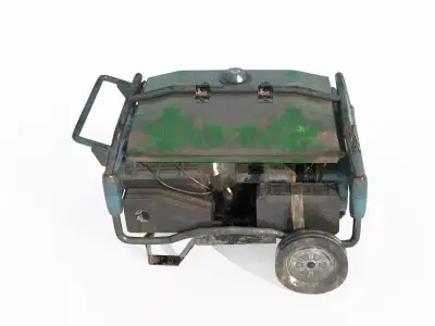 Modern industrial equipment diesel generator 3D model