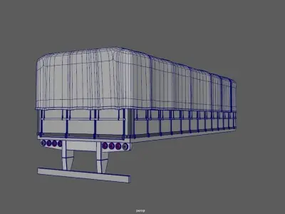 Truck Body Grain Brazil Soy Free 3D model