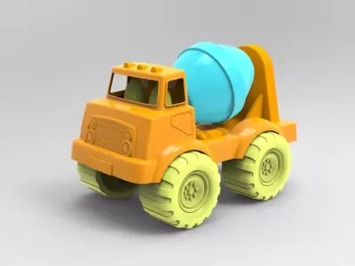 Cement Mixer Truck 3D model