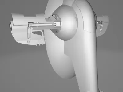 STAR WARS Boba Fett Slave 1 Ship Low Poly Game FBX MODEL Low-poly 3D model