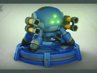 SPIDER ER-BOT 16 - Bonus Pen Holder Configuration 3D print model