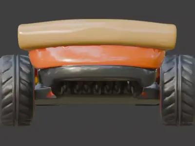 Pizza Delivery Sport Racer 3D Model Low-poly 3D model