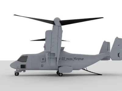 Marine MV-22 mcas Miramar 3D model