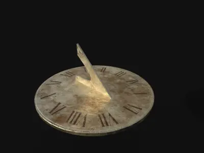 Sundial - Solar Clock- Reloj solar  Low-poly 3D model