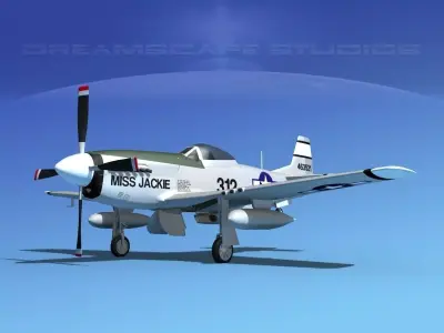 P-51D Mustang Miss Jackie 3D model