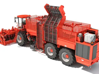 Sugar Beet Harvester Holmer Terra 3D model