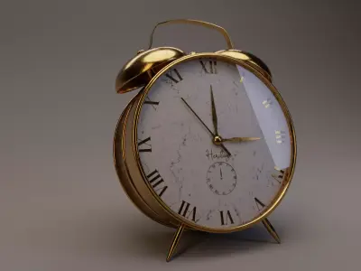 Vintage Alarm Clock - Heritage 3D model