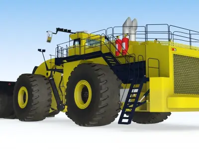 Wheel loader 3D model shop