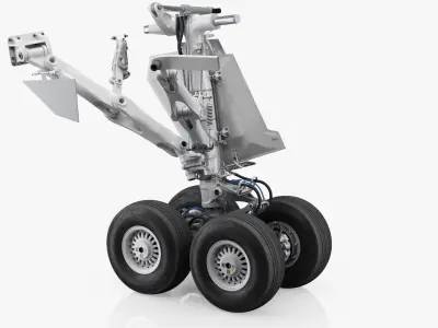 Rear Landing Gear for Boeing 787 3D model
