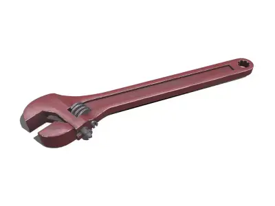 Old Wrench Free low-poly 3D model