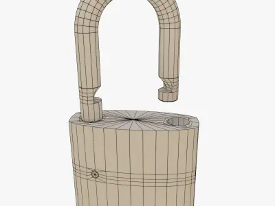 Padlock 3D model buy