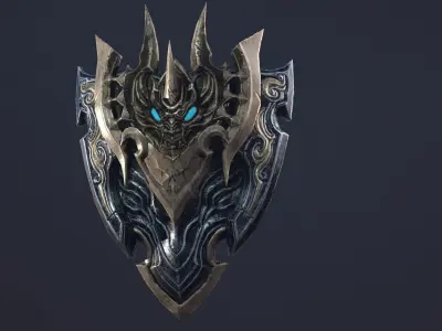 Shield Models 01 and 02 Low-poly 3D model
