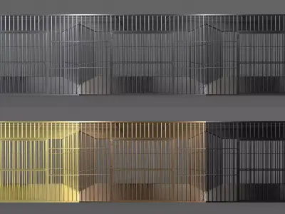 PBR Big Cage 3 Low-poly 3D model