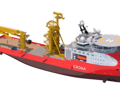 ULSTEIN SX121 Pipelay and construction vessel Polar Onyx 3D model