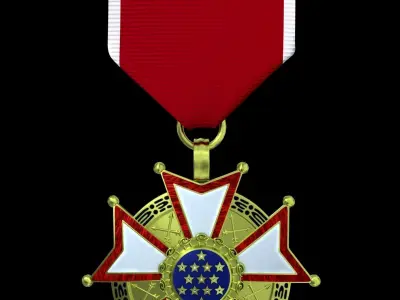 Legion Of Merit medal 3D model