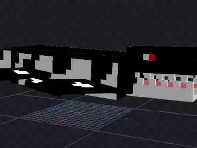 Lipleurodon ship in minecraft 3D model