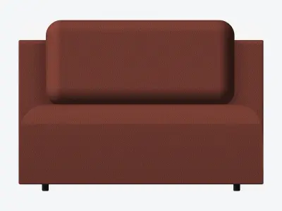 Seat - Sofa - Simplicity - Chaise - No Arm Low-poly 3D model