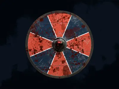 Viking Shield 1 - Battleworn collection 3D Model Pack