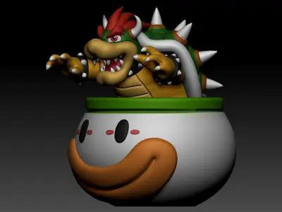 Bowser Clown Car  3D print model