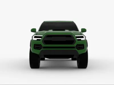 Toyota Tacoma TRD Free low-poly 3D model