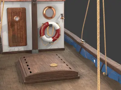 Fishing boat 3D model