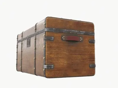 Old chest 01 3D model