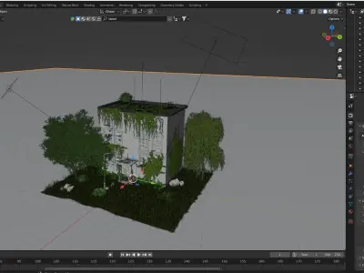 Post apocalyptic building  3D model