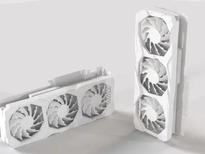 Nvidia GIGABYTE RTX 2070 Graphics Video Card 3D model