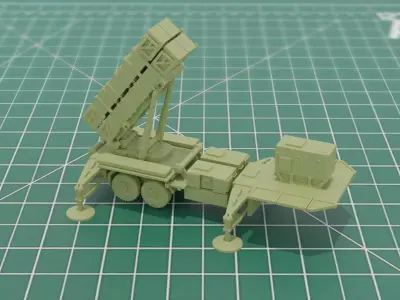 MIM-104 Patriot SAM Launcher 3D STL 3D print model