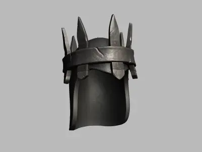 Rust Crown Helmet - Character Design PBR Low-poly 3D model