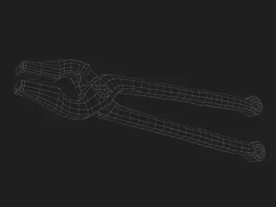 Old Rusty Metal Pliers Free low-poly 3D model