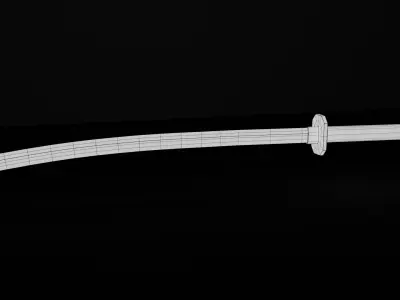 Low Poly 3DKatana Model Low-poly 3D model