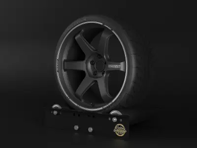 TE37 Ultra Track Edition II Low-poly 3D model