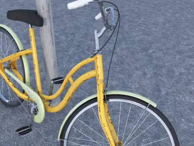 Bycicle old style 3D model