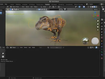 Prehistoric Planet T-rex  Low-poly 3D model