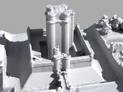 Castle Low-poly 3D model 2