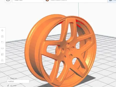 Rim 17 in M3 Low-poly 3D model