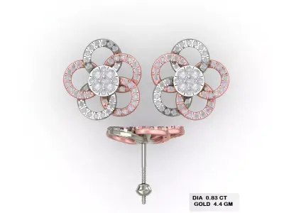 Luxury earrings for 3D printing 3D print model 12