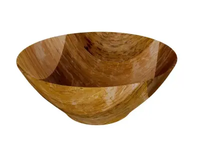 Bowl in Brown color 3D model