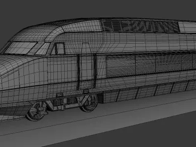 Super Fast Train  3D model