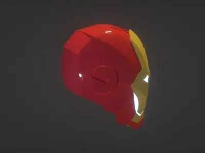 Iron Man Helmet Low-poly 3D model buy