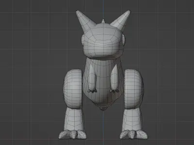 carnotaurus cute 3D model 3D model