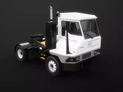 Industrial Terminal Tractor Yard Truck PBR Low-poly 3D model