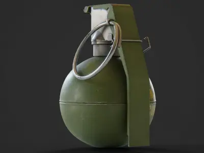 M67 Grenade Low-poly 3D model
