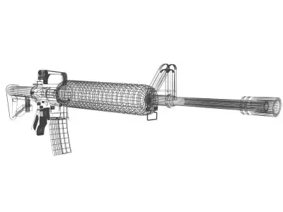 Ar15Gun rifle 3D model