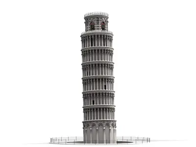 Leaning Tower of Pisa 3D model buy